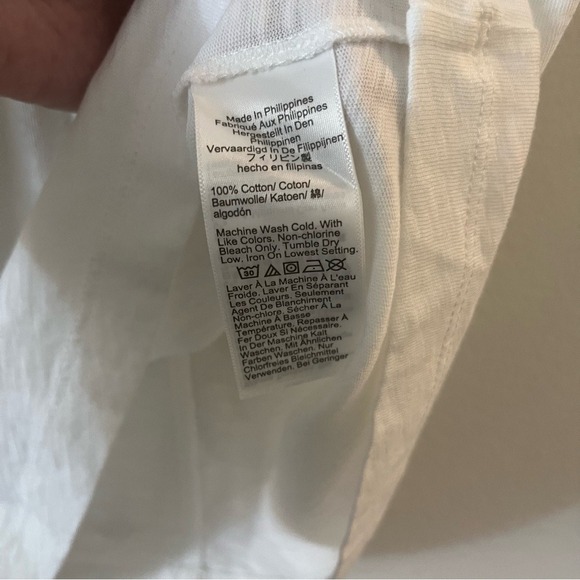 J Crew Shirt Womens White Girlfriend pocket tank top medium CJ049 NWT - Picture 10 of 14